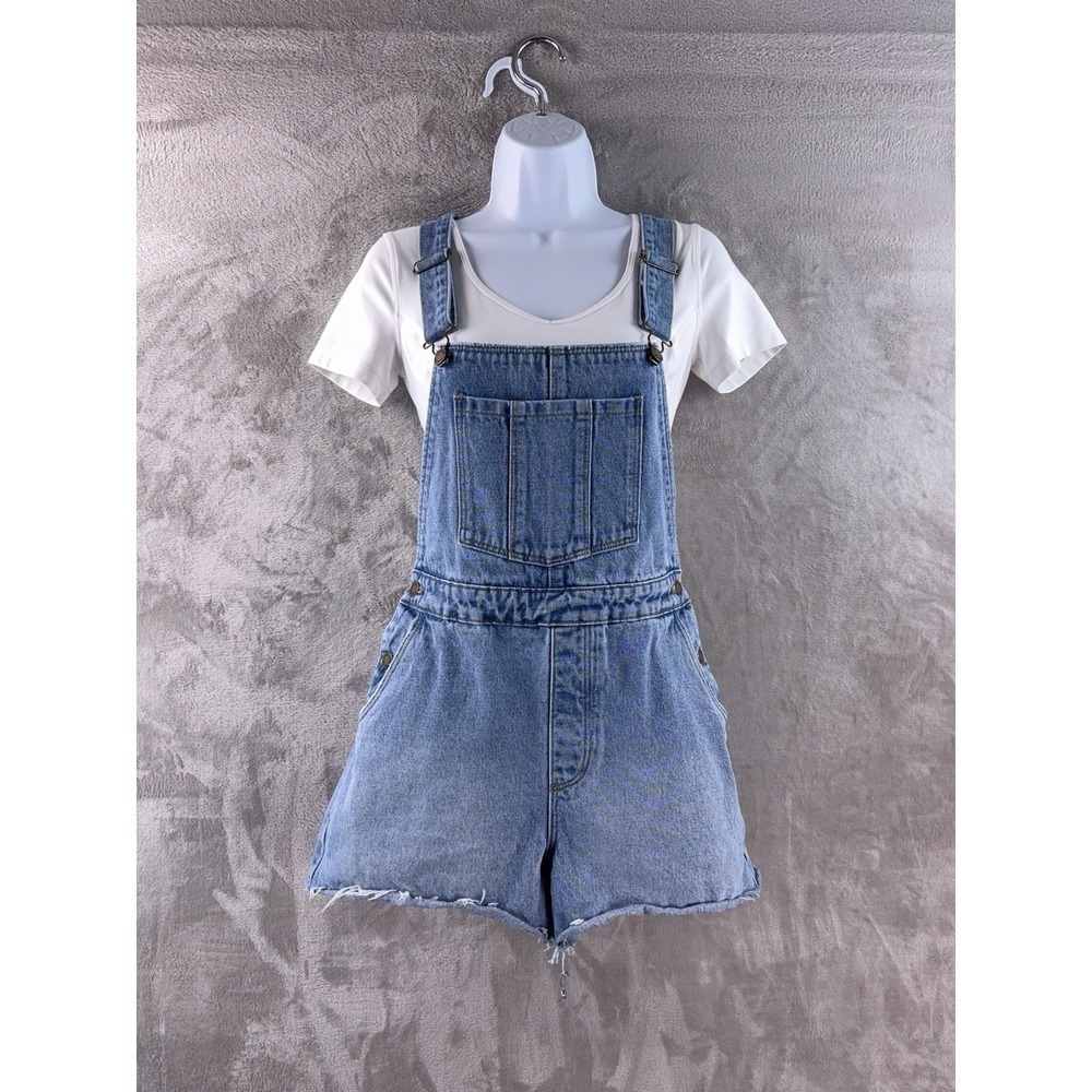 ROLLA'S Overalls Womens Size Medium Blue Denim Original Short High Rise